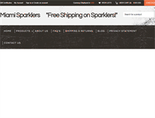 Tablet Screenshot of miamisparklers.com